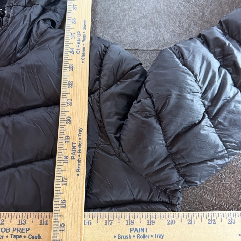 Madden Girl Black Puffer Jacket with Hood Sz L - Picture 2 of 12